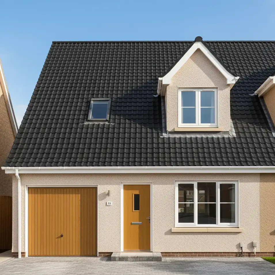 Dachbeschichtung im Airless-Sprühverfahren Nachher - B&B Objektsanierung GmbH Rostock